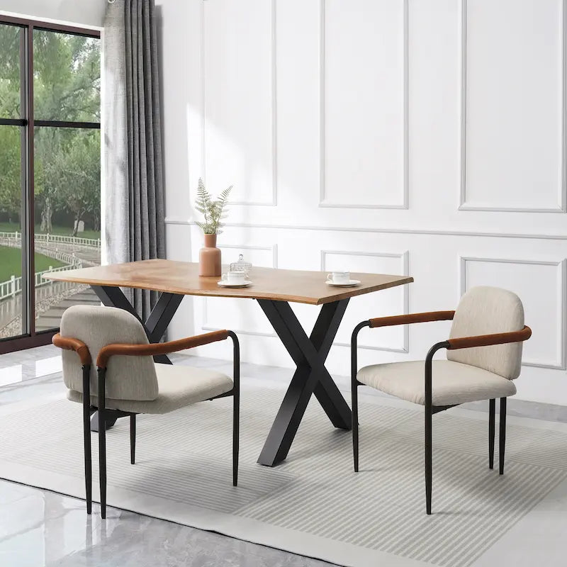 Silla de comedor tapizada (paquete de 2)