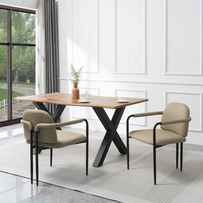 Silla de comedor tapizada (paquete de 2)