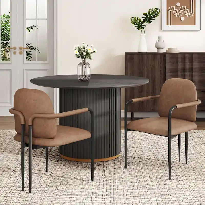 Silla de comedor tapizada (paquete de 2)