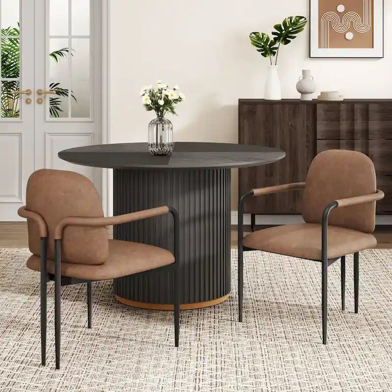 Silla de comedor tapizada (paquete de 2)
