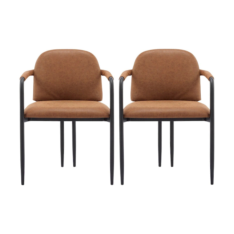 Silla de comedor tapizada (paquete de 2)