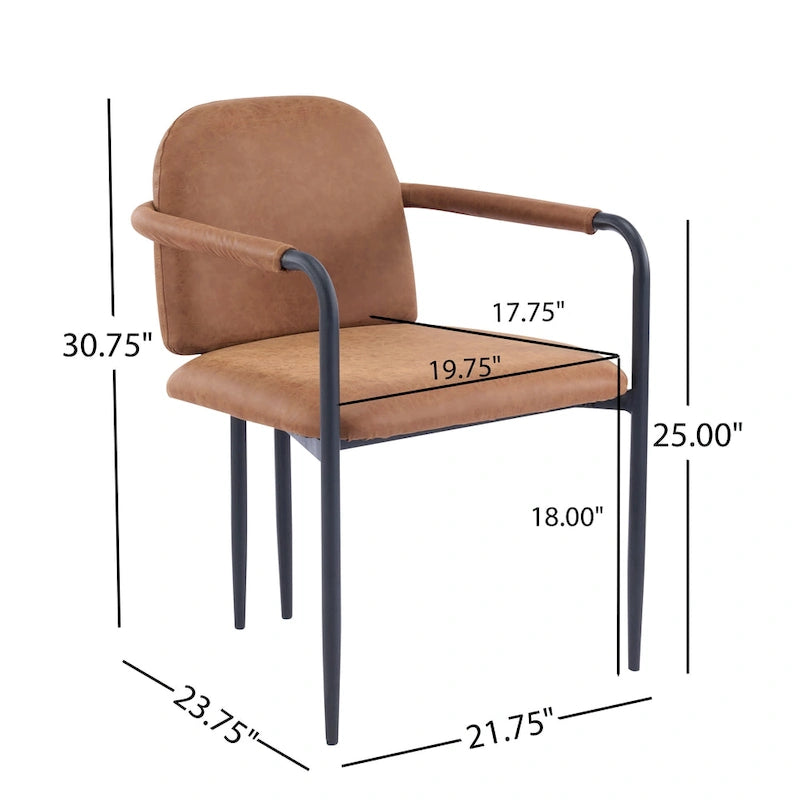 Silla de comedor tapizada (paquete de 2)
