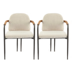 Silla de comedor tapizada (paquete de 2)