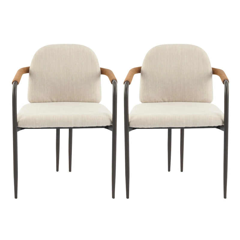 Silla de comedor tapizada (paquete de 2)