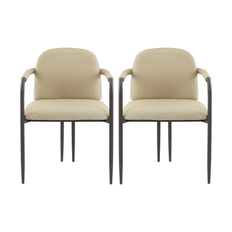 Silla de comedor tapizada (paquete de 2)