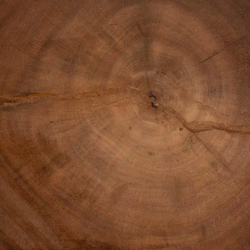 Mesa Auxiliar de Madera de Suar Tallada a Mano
