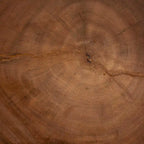 Mesa Auxiliar de Madera de Suar Tallada a Mano