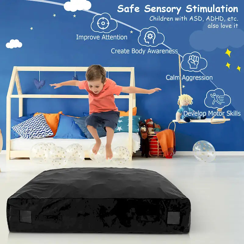 Colchoneta sensorial de 57 x 57 con bloques de espuma y lavable - Ver detalles