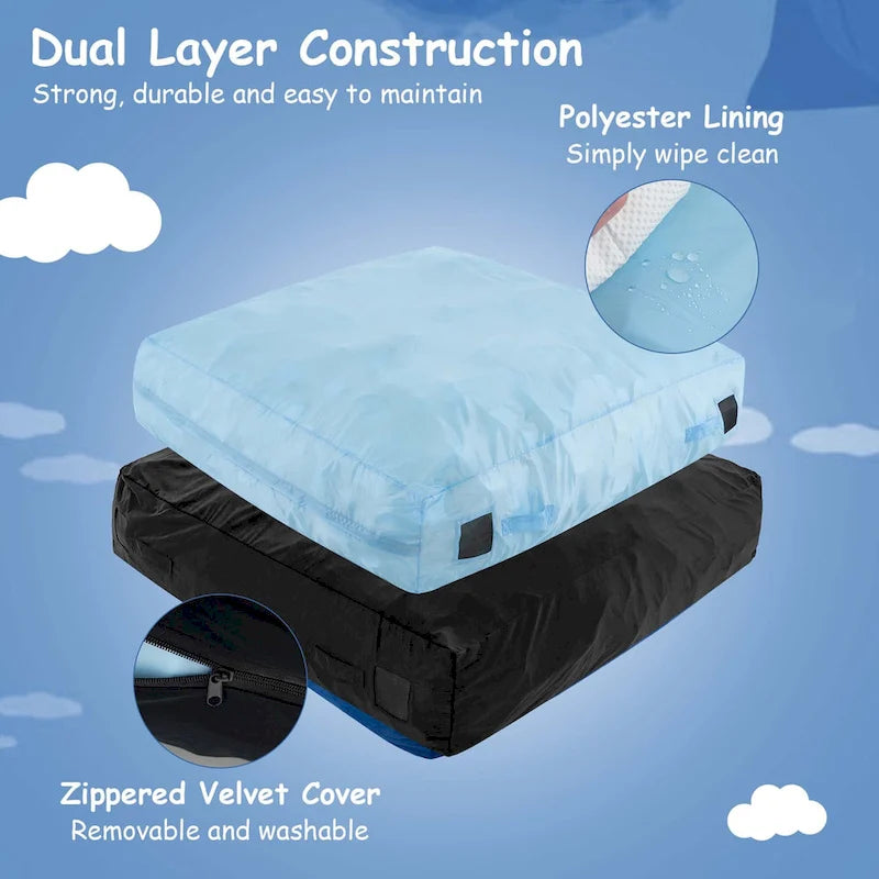 Colchoneta sensorial de 57 x 57 con bloques de espuma y lavable - Ver detalles
