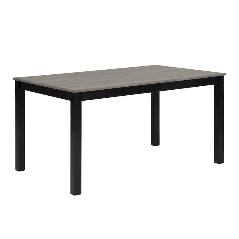 Mesa de comedor de 6 piezas, mesa de comedor de madera con mesa de comedor rectangular, banco y 4 sillas tapizadas