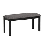 Mesa de comedor de 6 piezas, mesa de comedor de madera con mesa de comedor rectangular, banco y 4 sillas tapizadas