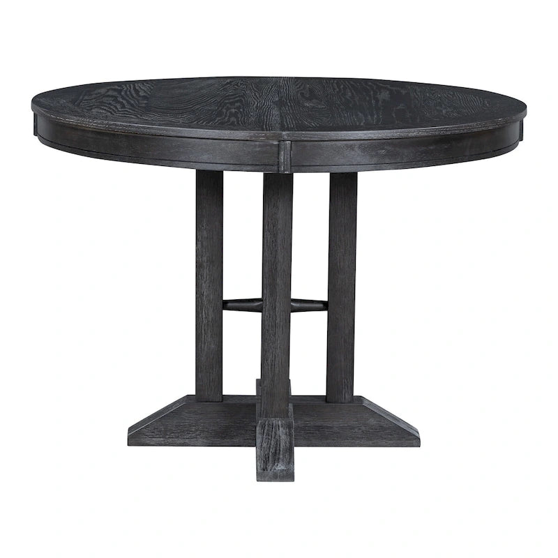 Mesa de comedor de casa de campo Mesa redonda extensible para cocina y comedor