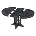 Mesa de comedor de casa de campo Mesa redonda extensible para cocina y comedor