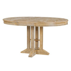 Mesa de comedor de casa de campo Mesa redonda extensible para cocina y comedor