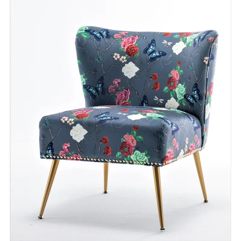 Sillón sin brazos tapizado en microfibra 25W