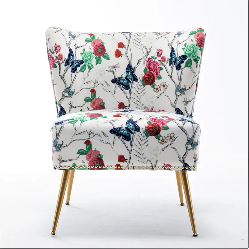 Sillón sin brazos tapizado en microfibra 25W