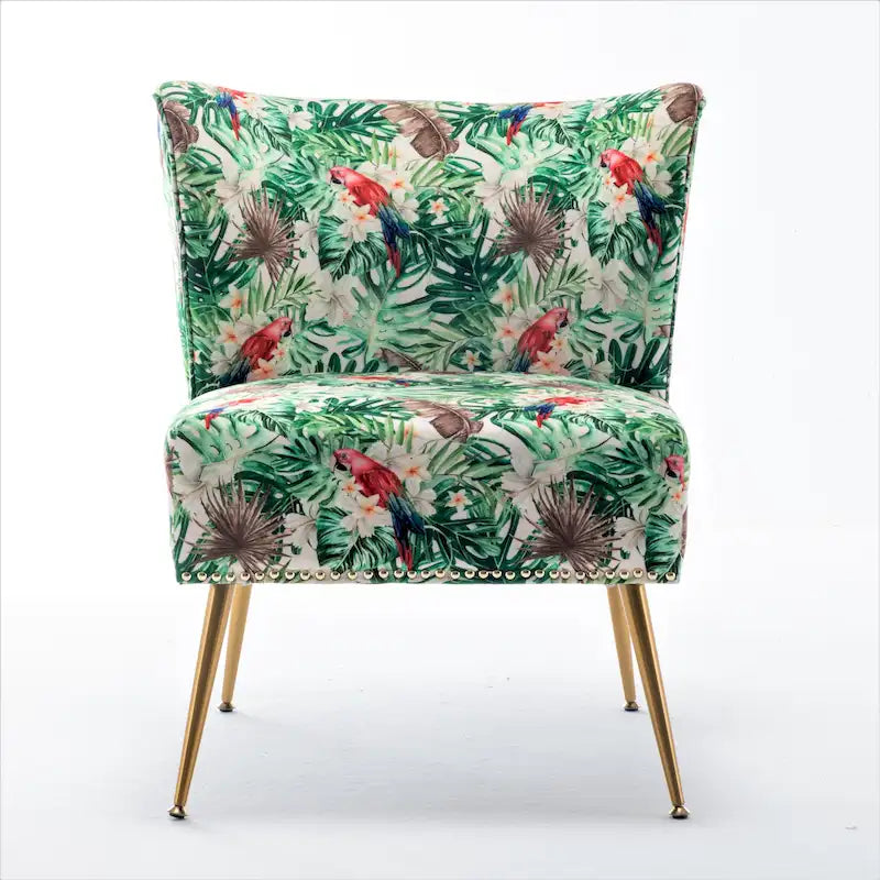 Sillón sin brazos tapizado en microfibra 25W