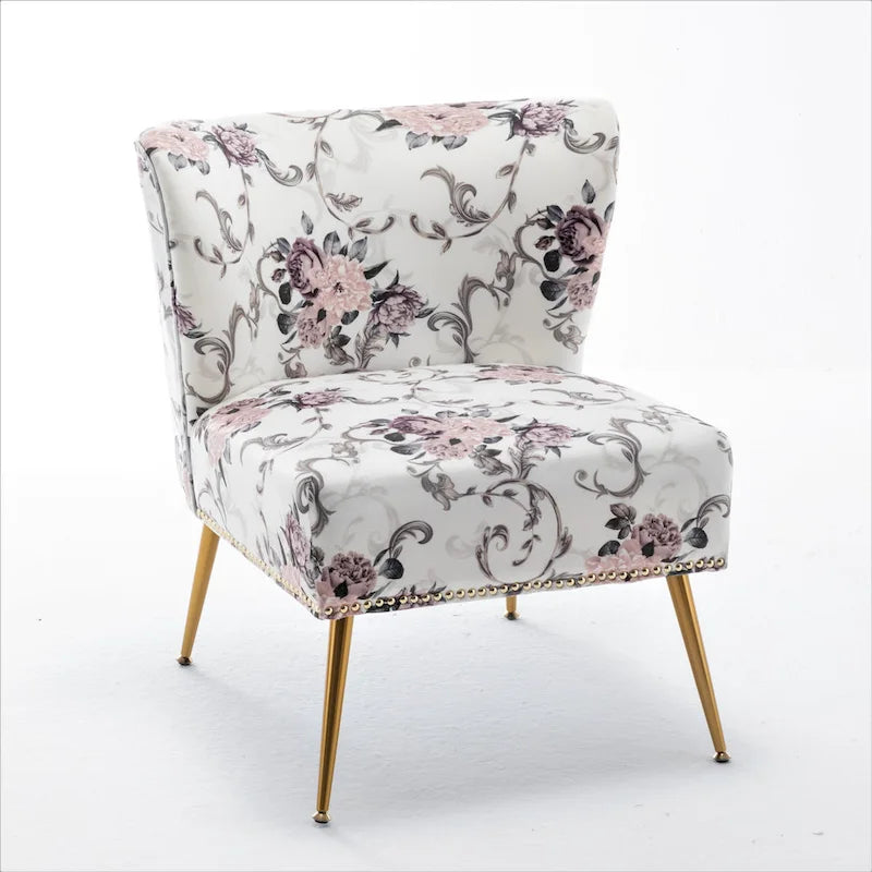 Sillón sin brazos tapizado en microfibra 25W