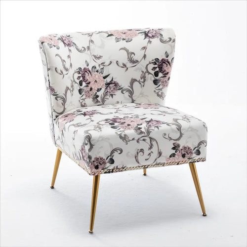 Sillón sin brazos tapizado en microfibra 25W
