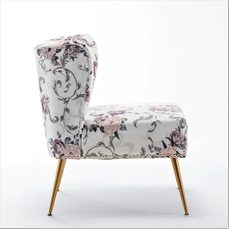 Sillón sin brazos tapizado en microfibra 25W
