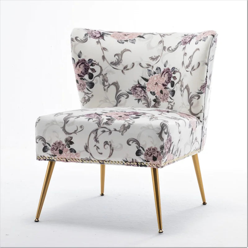 Sillón sin brazos tapizado en microfibra 25W