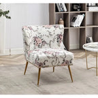 Sillón sin brazos tapizado en microfibra 25W