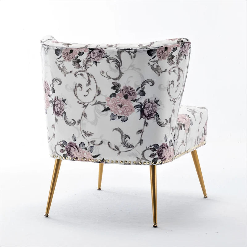 Sillón sin brazos tapizado en microfibra 25W