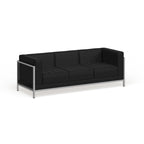 Sofá modular con asiento capitoné acolchado y estructura envolvente - 79W x 28.75D x 27.25H