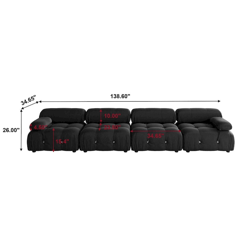 Sofá modular convertible seccional 138