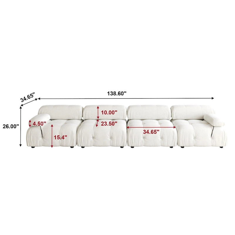 Sofá modular convertible seccional 138