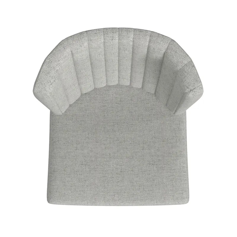 Silla de comedor con patas de metal - Tejido gris