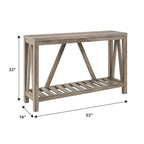 Mesa de entrada tipo A-Frame