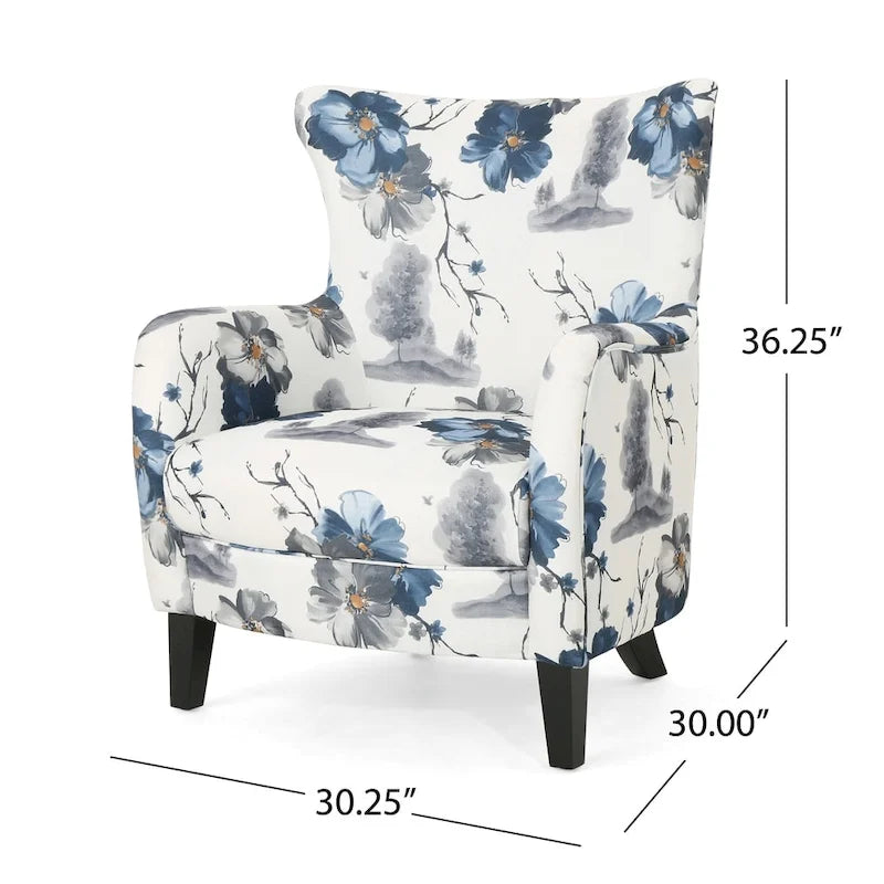 Sillón tapizado de tela contemporáneo
