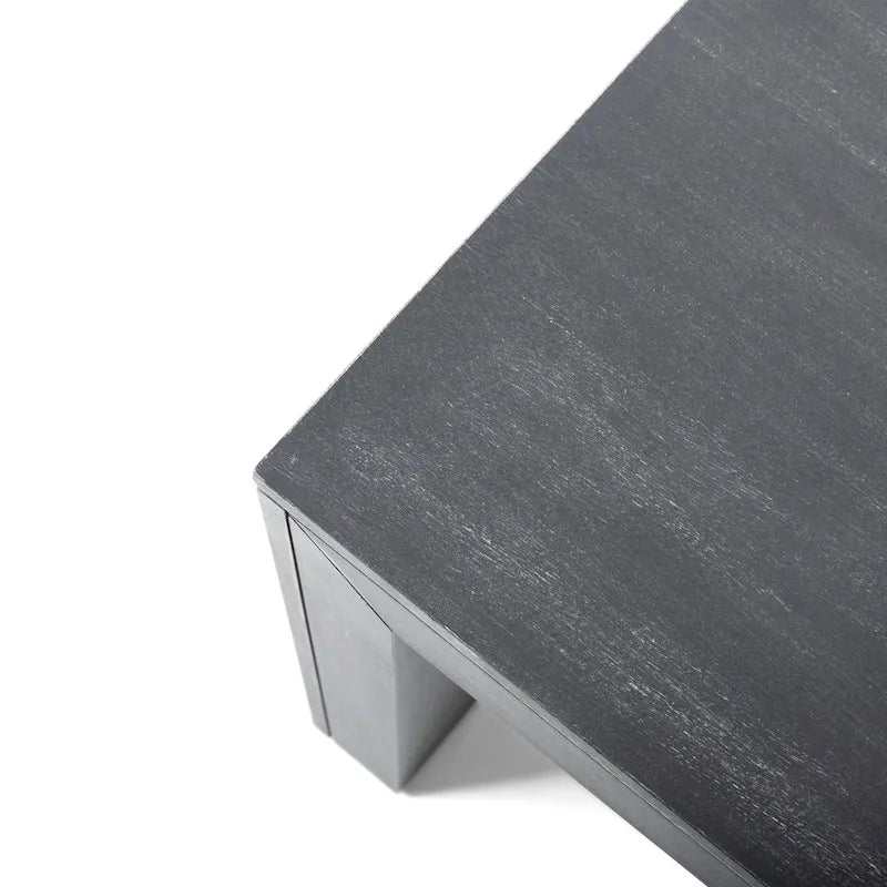 Banco de comedor de madera de acacia estilo rústico