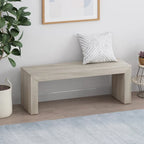 Banco de comedor de madera de acacia estilo rústico