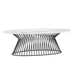 Mesa de centro negra/blanca