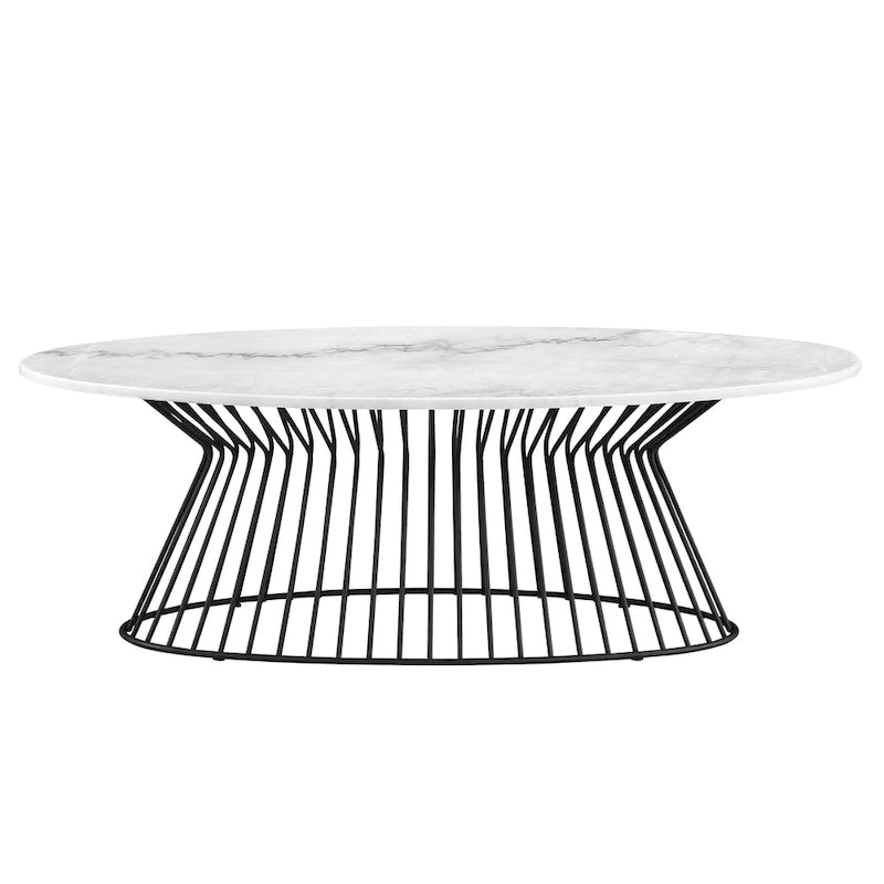Mesa de centro negra/blanca