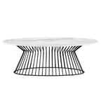 Mesa de centro negra/blanca