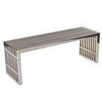 Banco de metal de 55 pulgadas