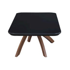 Elegante mesa de centro de cristal negro