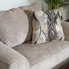 Sillón auxiliar de tela contemporáneo con otomana