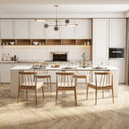 Mesa de comedor de madera multifuncional extensible