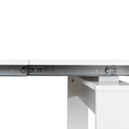 Mesa de comedor de madera multifuncional extensible