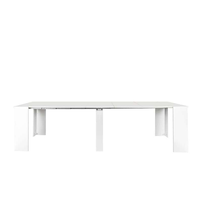 Mesa de comedor de madera multifuncional extensible