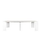 Mesa de comedor de madera multifuncional extensible
