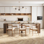 Mesa de comedor de madera multifuncional extensible