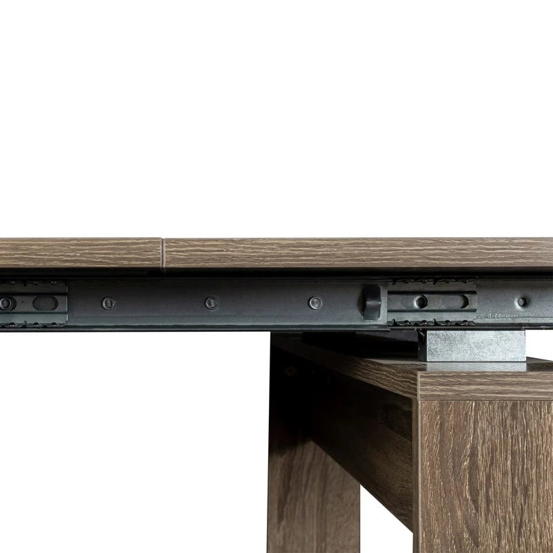 Mesa de comedor de madera multifuncional extensible