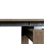 Mesa de comedor de madera multifuncional extensible