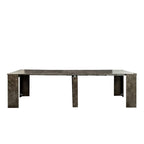 Mesa de comedor de madera multifuncional extensible
