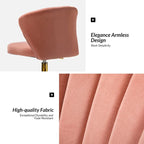 Silla de oficina ergonómica moderna de terciopelo con respaldo alto y giro de 360 grados
